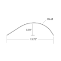 Picture of MORGAN - 13547 - 20GA SS X 15.28" X 96" CORNER RADIUS (PUNCHED)