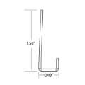 Picture of ALUMINUM J-MOLDING 144" (12')