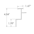 Picture of TOP RAIL MOR GVSD & GVSR NEW 06/08 STYLE 26 FT