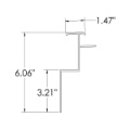 Picture of TOP RAIL MOR GVSD & GVSR NEW 06/08 STYLE 16 FT