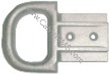 Picture of CAST ALUMINUM WALK RAMP HANDLE FOR 3-7/8" SIDE RAIL (STRAIGHT - NO TAPER)