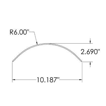 Picture of SUPREME - 0027928045 - 110" - 112" ALUMINUM FRONT CORNER POST EC751120