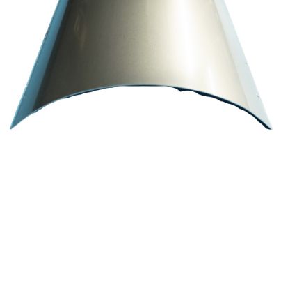 Picture of ROOF RADIUS PANEL , PVC COATED, PUNCHED, 102"W SUPREME "S" SERIES, MILL FINISH