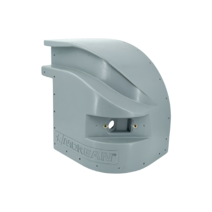Picture of MORGAN OEM PLASTIC CORNER CAP W/ LOGO (RIGHT FRONT) - PART # 006720056