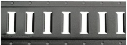Picture of KINEDYNE - 43002 - 10' HORIZONTAL E-TRACK (POWDER COATED GRAY)