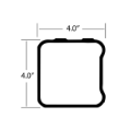 Picture of 4" X 4" X 94" REAR ICC BUMPER TUBE (POOCHED 16"-36"-16")