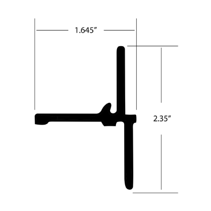 Picture of HORIZONTAL FRONT TOP CONNECTOR FOR ALUMINUM BODY - GVSD