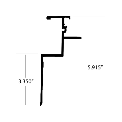 Picture of TOP RAIL BABB/SMYRNA NEW STYLE 32'