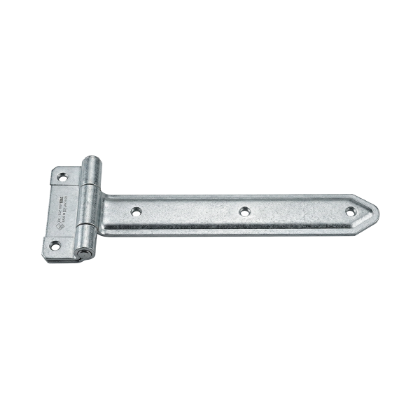 Picture of 8" ZINC PLATED STRAP HINGE, 8 GA X 2 X 8, 3 HOLE, 1/2 IN DIA PIN WITH 8 GA X 4-1