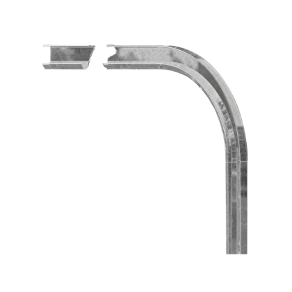 Picture of WHITING TEMPGUARD & COLDSAVER 10" RAD R/H HORIZONTAL DOOR TRACK 2" X 130" (11-4)