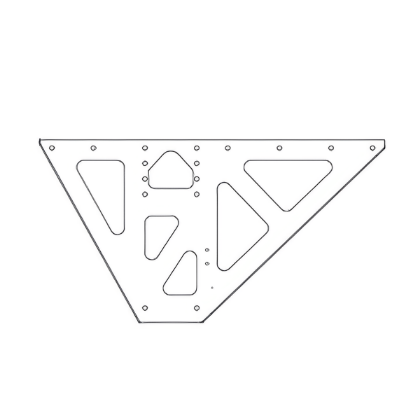Picture of BRACKET, WABASH STYLE , L/G MOUNTING, IN MOUNT, RS, GALV