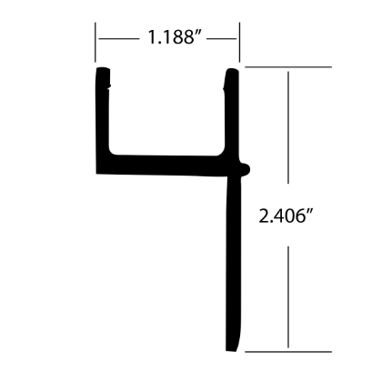 Picture of SUPREME SIGNATURE SERIES (SVF & SVA) ALUM HORIZ CONNECTOR 87.25" FOR 102 WIDE BODIES