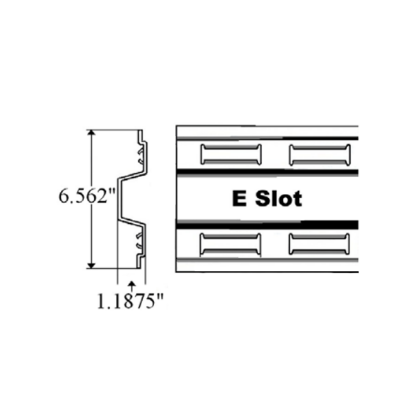 Picture of STEEL GALVANIZED DOUBLE "A" LOGISTICS POST PUNCHED 110" (120")