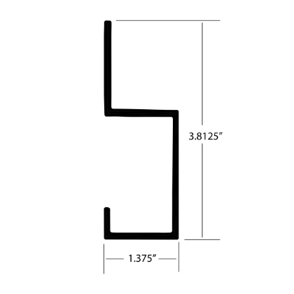 Picture of STARTER ROOF BOW 1-3/8" X  FOR US,MICKEY & JANNELL 96" & 102" WIDE TRUCK BOD