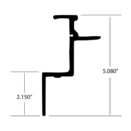 Picture of AM HAIRE TOP RAIL PER FT