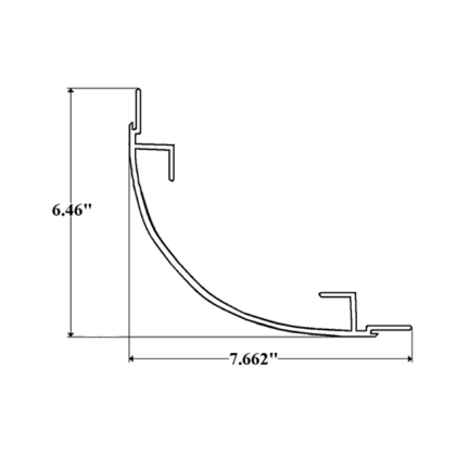 Picture of AM HAIRE - 98-3/8" ALUMINUM FRONT CORNER POST