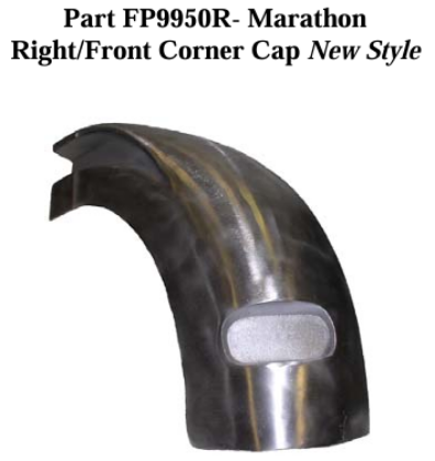 Picture of MARATHON CAST ALUMINUM CORNER CAP (RIGHT FRONT) - OEM # ALUM-0023